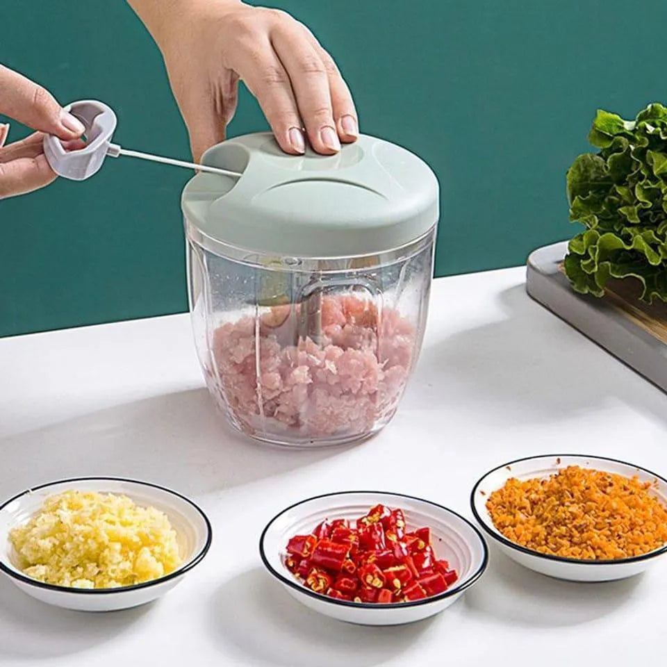 Manual Meat Chopper – Hand-Pull Food Processor for Meat, Vegetables & Garlic
