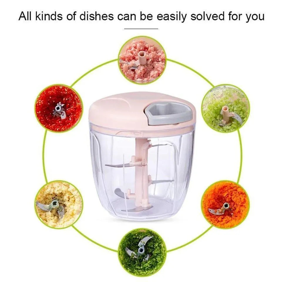 Manual Meat Chopper – Hand-Pull Food Processor for Meat, Vegetables & Garlic