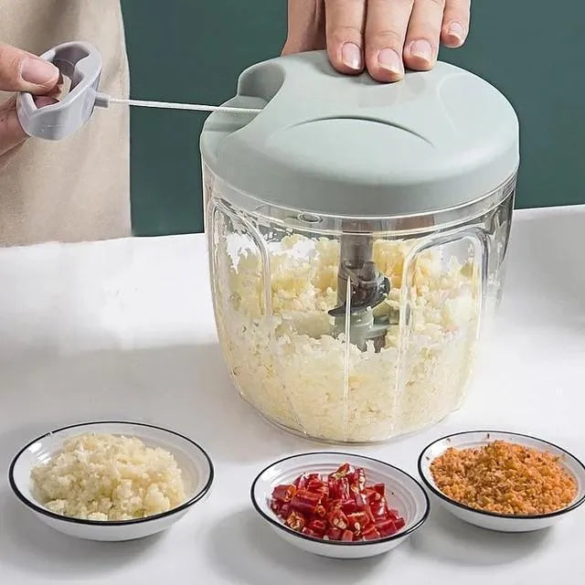 Manual Meat Chopper – Hand-Pull Food Processor for Meat, Vegetables & Garlic