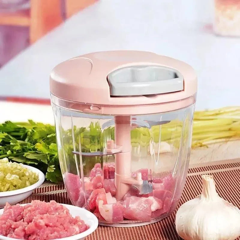 Manual Meat Chopper – Hand-Pull Food Processor for Meat, Vegetables & Garlic